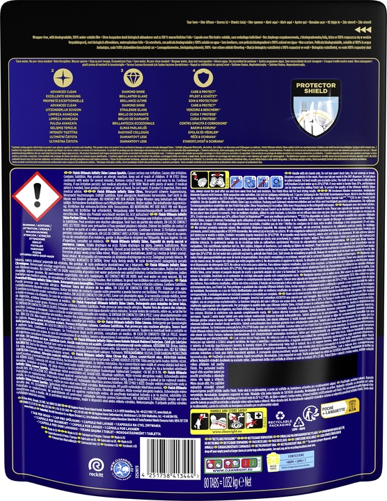 Image du produit Finish Ultimate Infinity Shine Citron (Cachets, 80 x)
