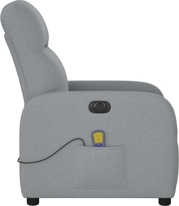 Produktbild VidaXL Massagesessel Elektrisch Hellgrau Stoff