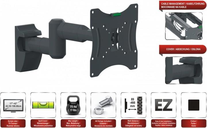 Actual product image Red Eagle Wall mount for LED TV - FLEXI APOLLO 17-42 - Accessories TFT/LCD TV (Wall, 35 kg, 17" - 42")