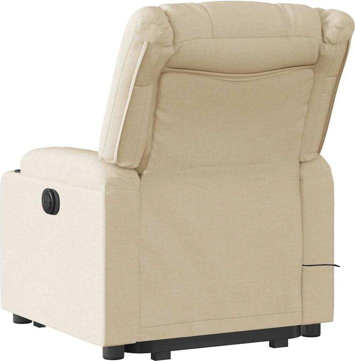 Immagine prodotto vidaXL Poltrona massaggiante con ausilio stand-up in tessuto crema