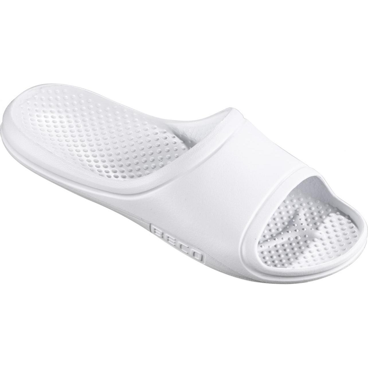 Beco, Herren, Hausschuhe, Pantoletten, unisex Standard weiss 44, Weiss, (44)
