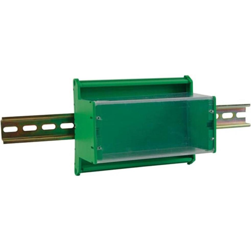 Velleman Recinto Din-Rail (Case), Accessori di elettronica + Alloggiamento, Verde