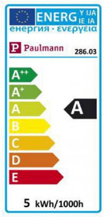 Label énergétique Paulmann Illuminant GLOW G95 E27 (E27, 4 W, 200 lm, 1 x, A)