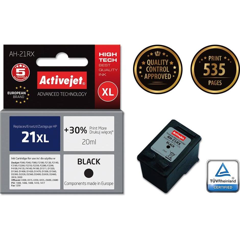 Thumbnail - Activejet, Druckerpatrone, AH-351 - 20 ml - mit hoher Kapazität (BK)