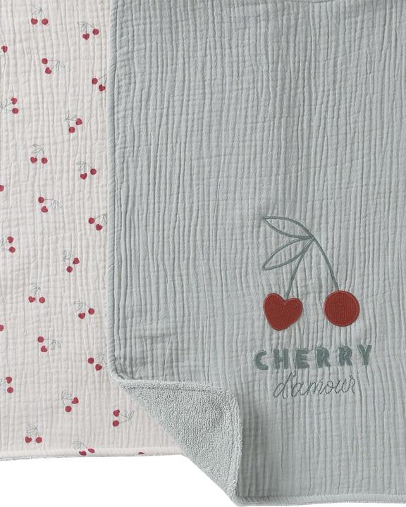Actual product image Vertbaudet 2er-Pack Baby Lätzchen CHERRY aus Musselin (24 months)