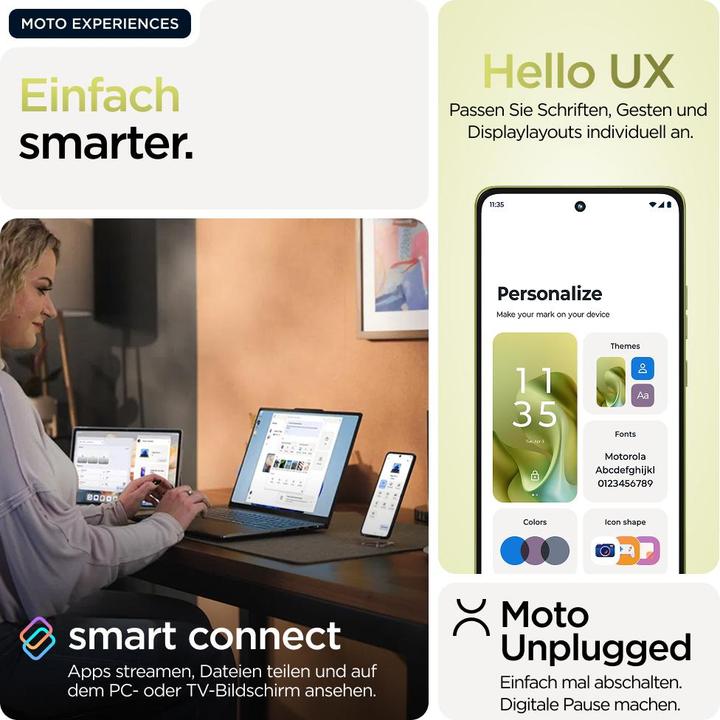 Actual product image Motorola Moto G86 (256 GB, Golden Cypress, 6.67", SIM + eSIM, 5G)