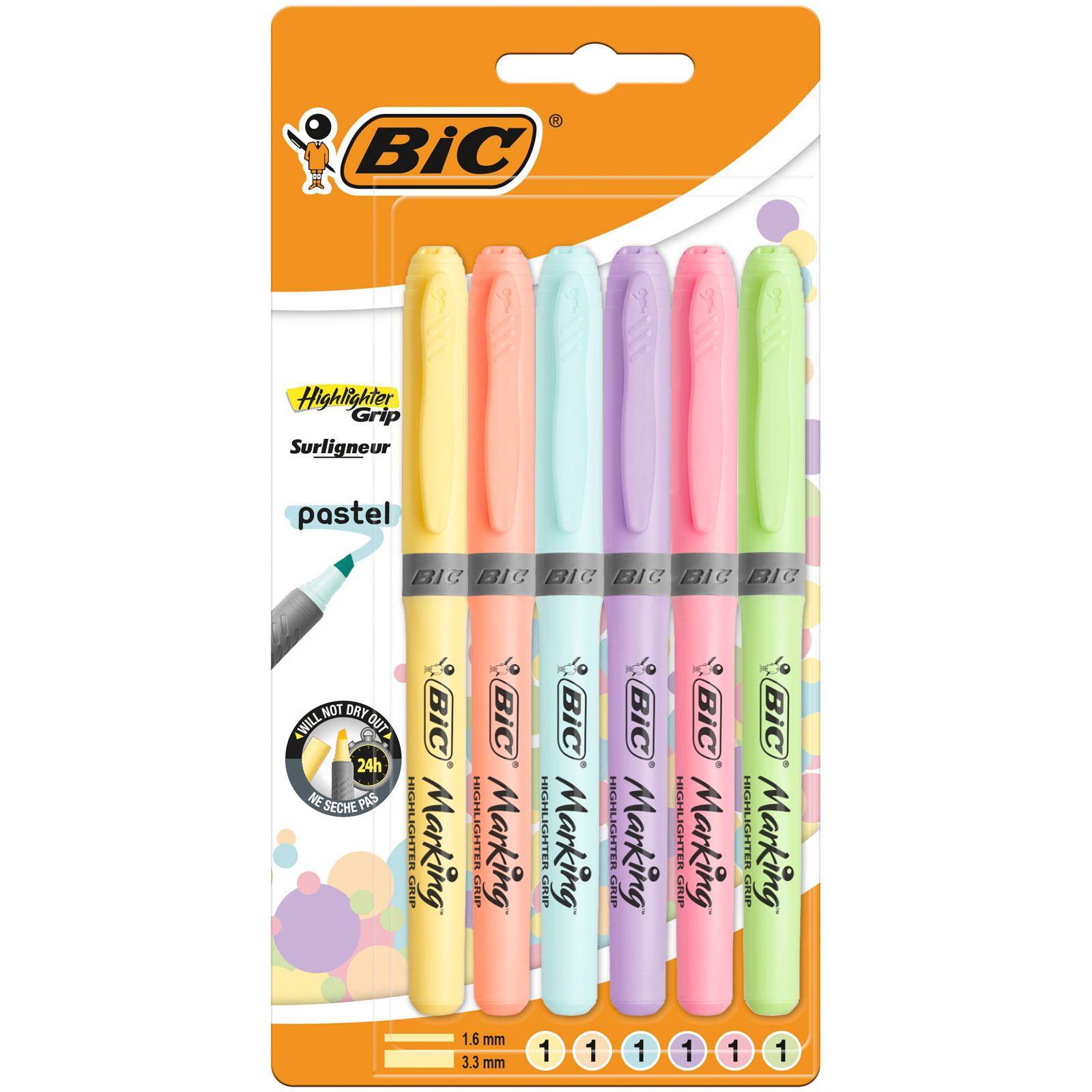 Bic Highlightter Pastel (6 x) (992561)