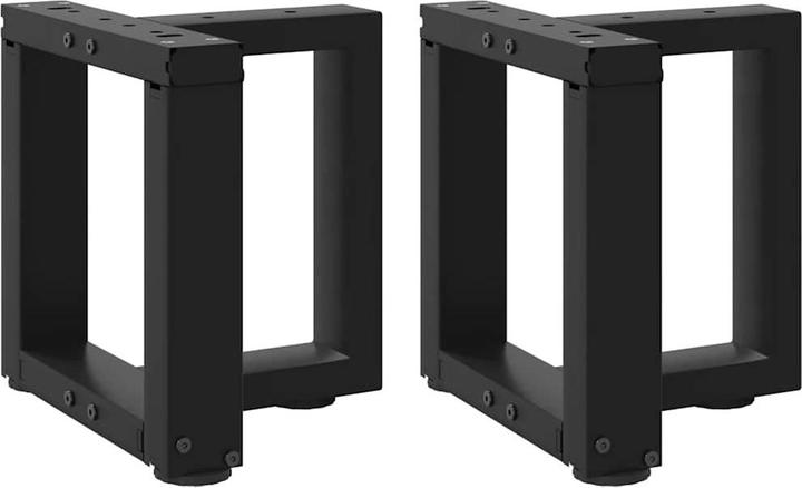 Immagine prodotto vidaXL Gambe tavolo bar a T 2 pezzi nero 40x35x(101-102) cm gamba tavolo acciaio