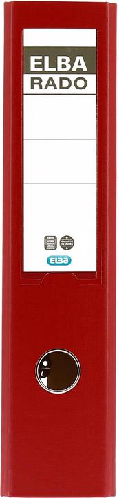 Immagine prodotto Elba cartella doppia rado plast, larghezza dorso: 75 mm, rosso DIN A4, copertina interna/esterna in PVC (A4, 75 mm, 1 pz.)