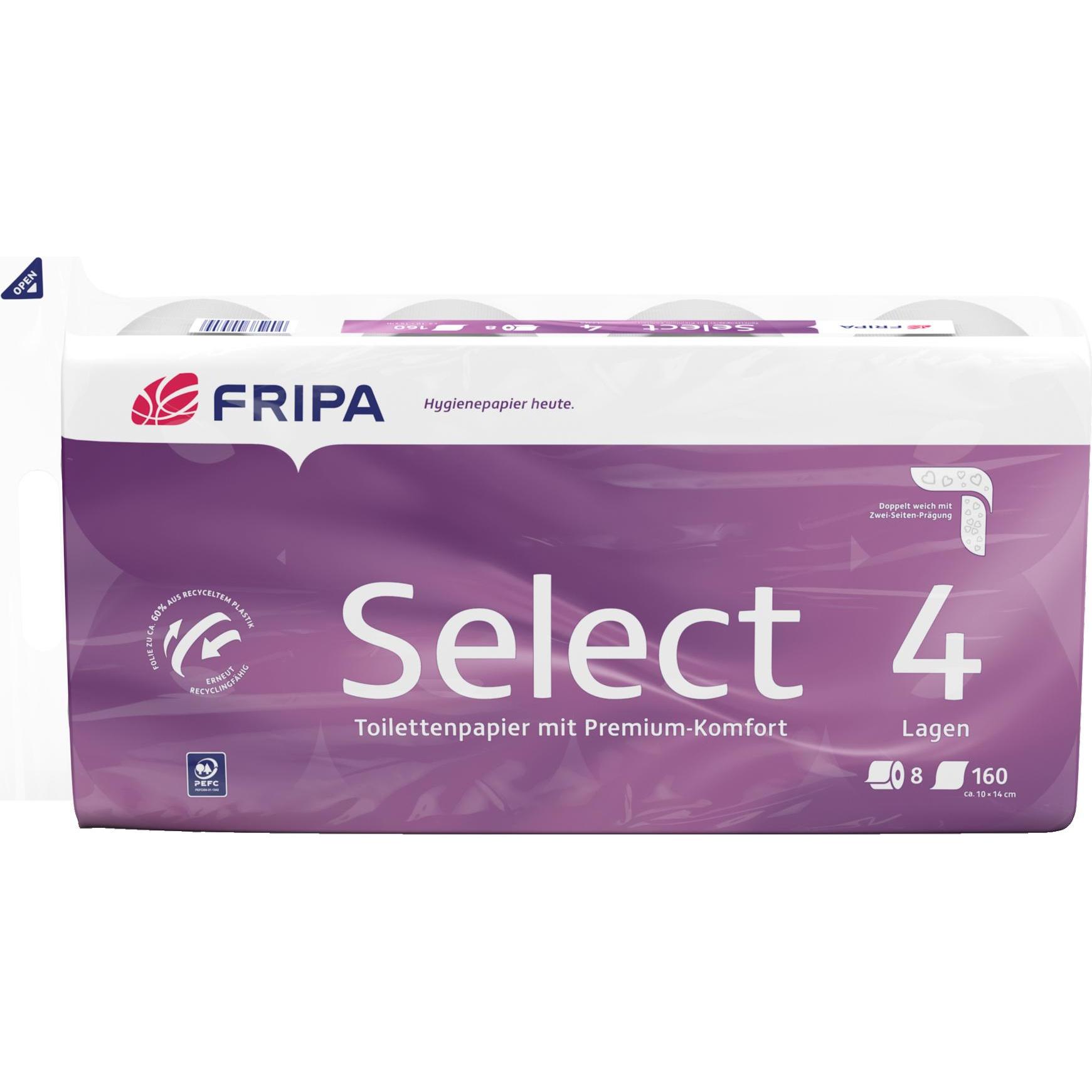 Fripa, Carta igienica, Carta igienica Select a 4 veli (8 pz.)