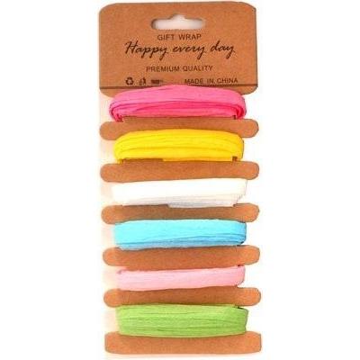 Kolorowe Baloniki Pastellfarbene synthetische Bänder, 6 Farben