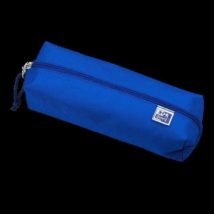 Oxford, Etui, Schlamper-Etui, Polyester, rechteckig, groá, blau