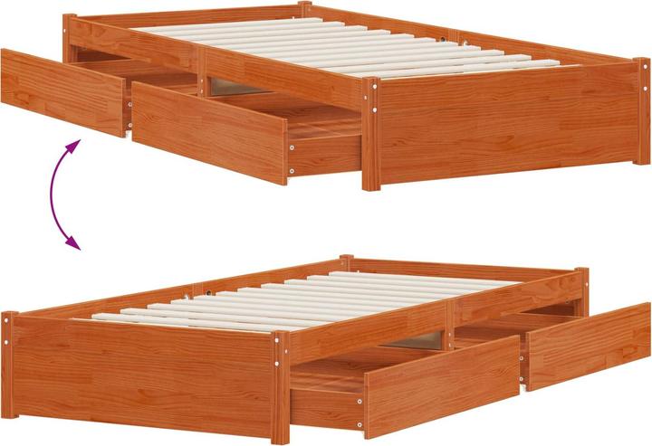 Produktbild vidaXL Einzelbettgestell (90 x 190 cm)