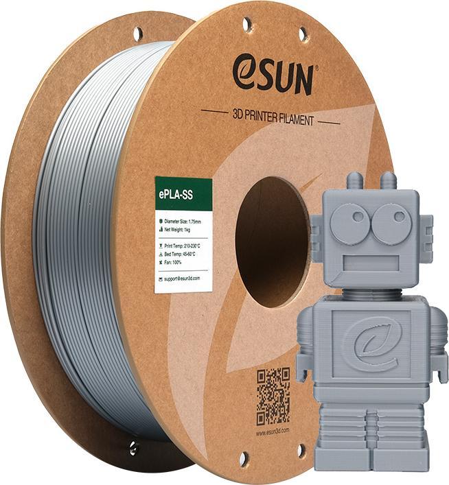 Produktbild eSUN ePLA-SS Silber High Speed Filament 1.75mm 1Kg (PLA, 1.75 mm, 1000 g, Silber)