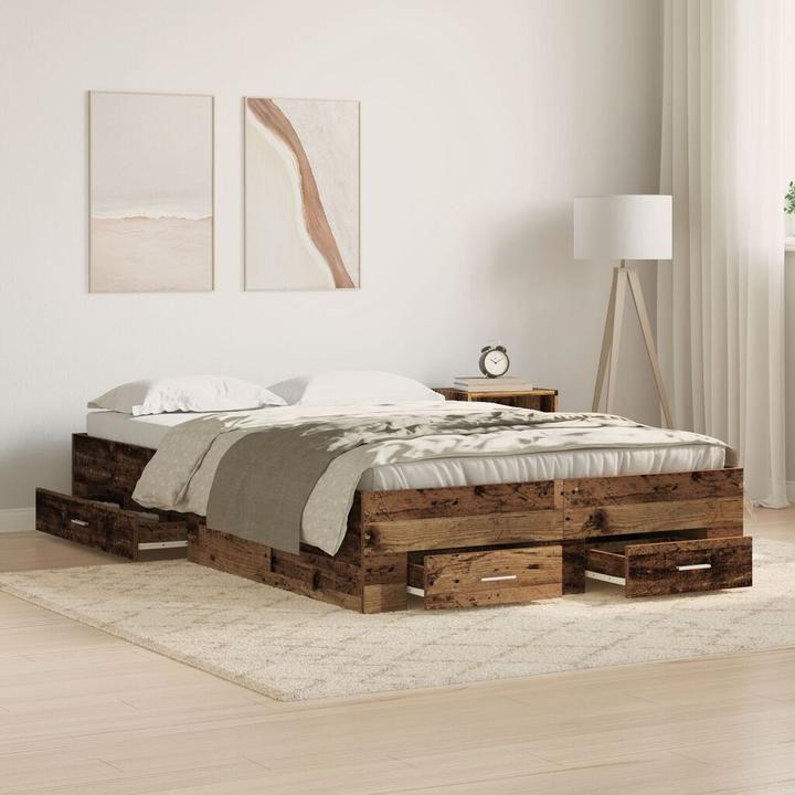 Image du produit vidaXL Rustikales Bett (120 x 200 cm)