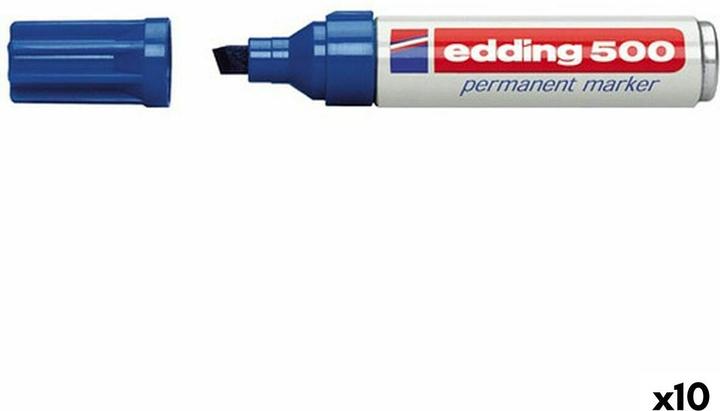 Produktbild Edding Permanentmarker 500 (Blau, 7 mm, 10 x)