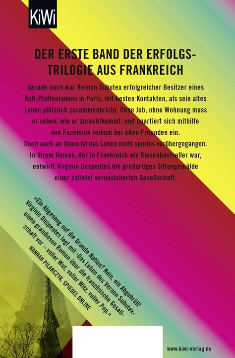 Produktbild Das Leben des Vernon Subutex 1 (Deutsch, Virginie Despentes, 2018)