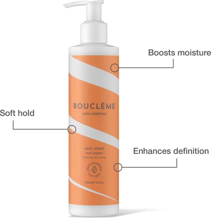Image du produit Boucleme Seal Shield Curl Cream Crème bouclante légère pour protéger contre l'humidité 300ml (Crème capillaire, 300 ml)