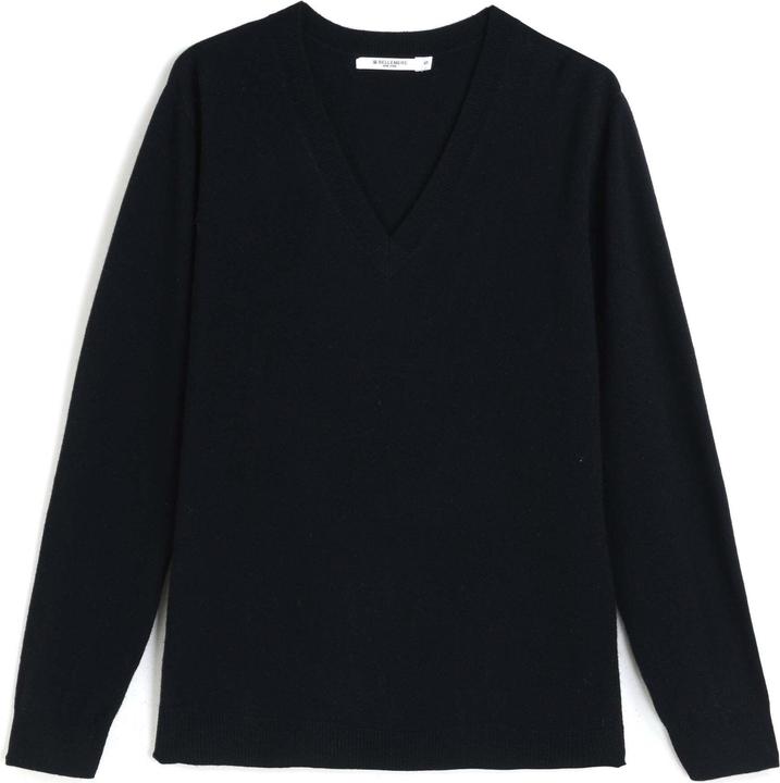 Produktbild Bellemere Pullover Solid V-Neck Merino Sweater (XL)