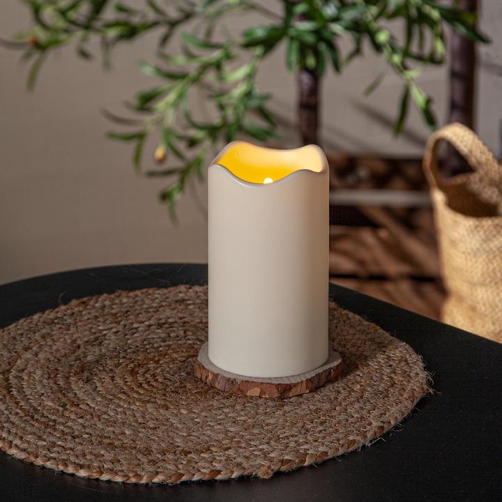 Produktbild Star Trading LED-Kerze Pillar Paul 10 cm x 18 cm, Beige (1 x)