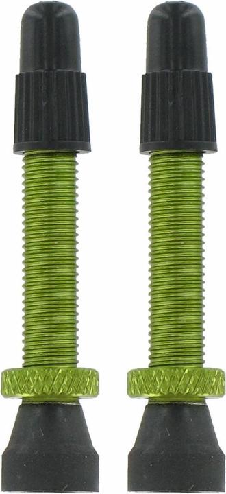 VAR Tubeless Ventiel Al Gn 35mm 2-St Groen, Paar