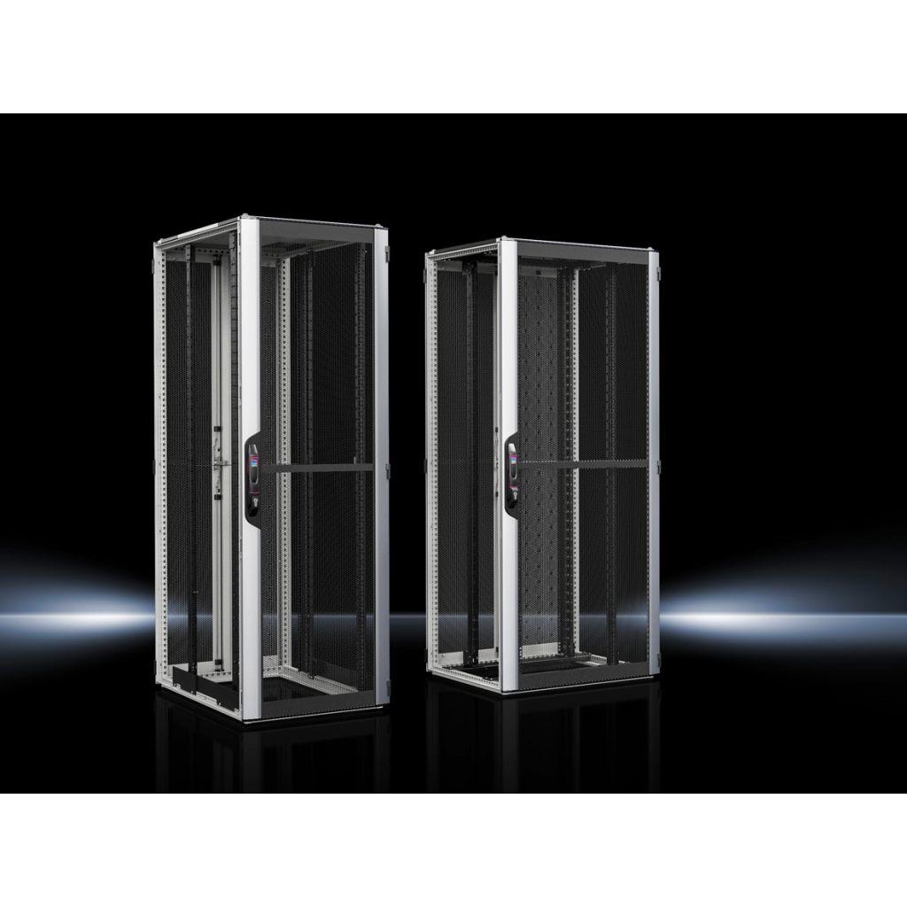 Rittal Serverschrank (10.87 HE, 19 Zoll Rack), Serverschrank, Schwarz