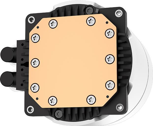 Actual product image Deepcool CASTLE 240EX A-RGB WH Processor All-in-One Liquid Cooler