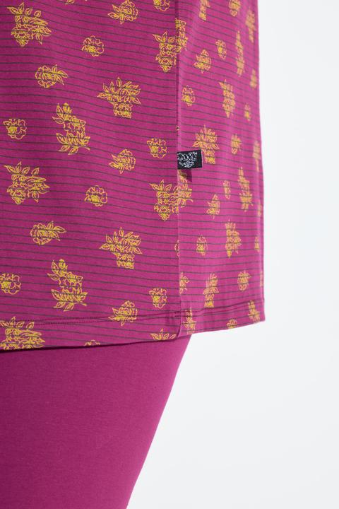 Produktbild Ulla Popken Pyjama, V-Ausschnitt, Halbarm, Caprihose (46, 48)