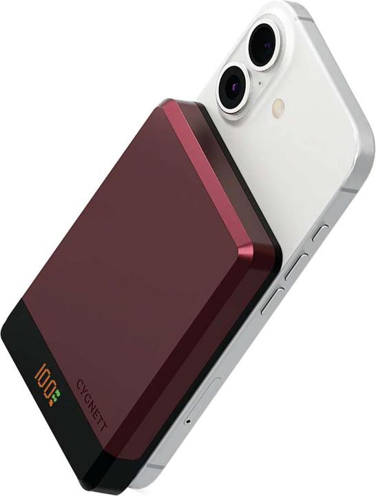 Image du produit Cygnett Banque d'alimentation MagSlim 10 000mAh Cherry (10000 mAh, 20 W)
