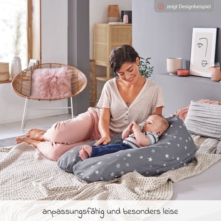 Produktbild Theraline Stillkissen "Das Original" mit Polyester Hohlfaser Füllung inkl. Bezug 190 cm (190 cm)