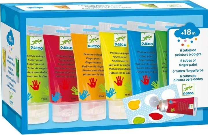 Actual product image Djeco Finger paints