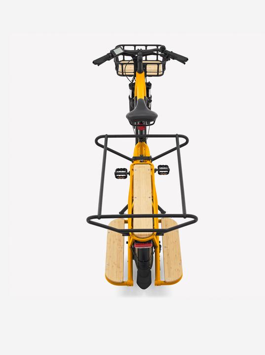 Image du produit Btwin Vélo utilitaire électrique Cargobike R500E Longtail V2 jaune (44 cm)