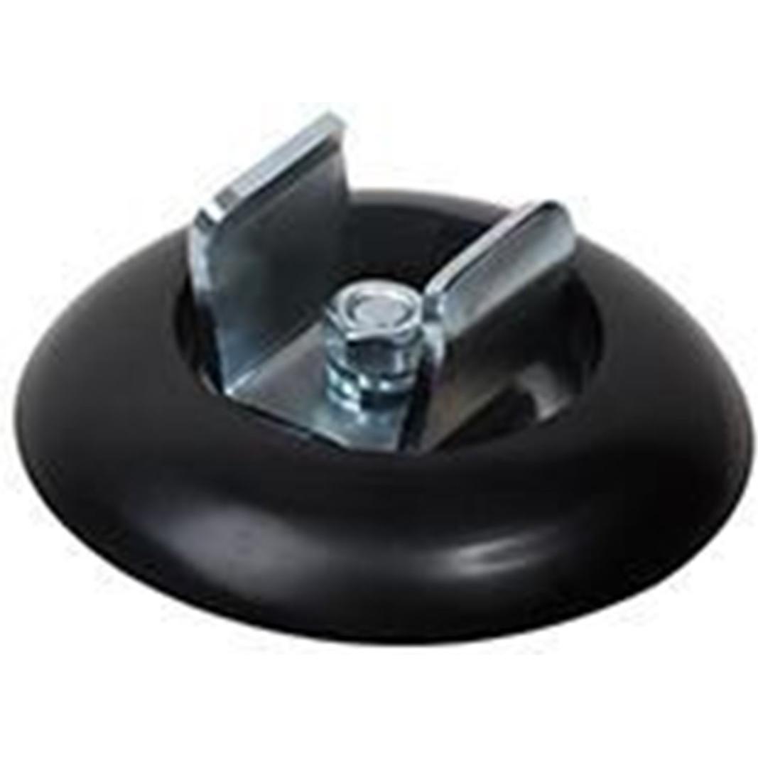 b-tech Pole Floor Mounting Kit, Monitor Halterung, Schwarz