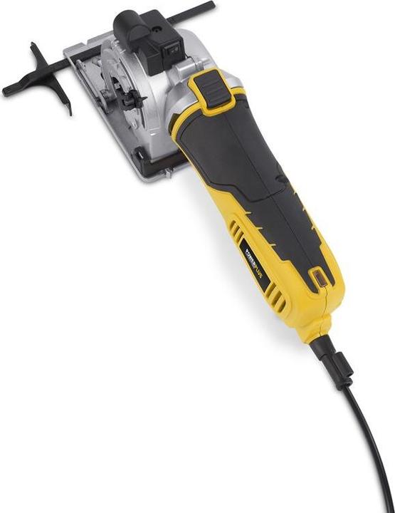 Actual product image Powerplus POWX1365MB Circular saw - 600W - 89mm - Incl. laser, dust extraction, 3 circular saw blades and