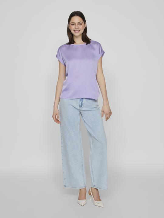 Actual product image Vila Round neckline top with short sleeves (36)