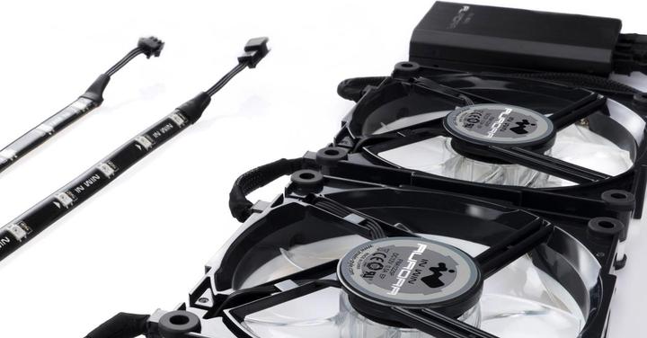Actual product image In Win Aurora RGB LED fan, 120mm, set of 3 (120 mm, 1 x)