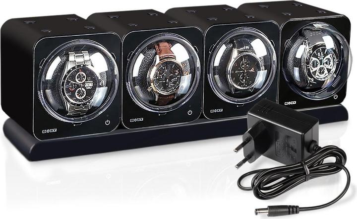 Beco Uhrenbeweger Boxy Fancy Brick 4 - Schwarz (4x)