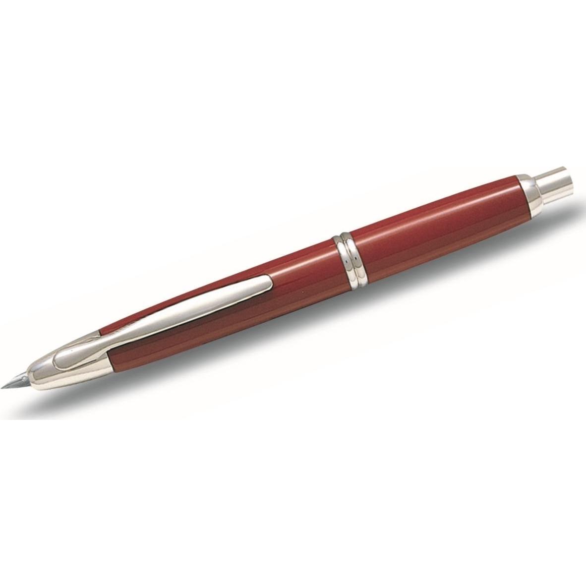 Pilot, Schreibstifte, Capless Rhodium F silber/rot (Rot/Silber, 1 x)
