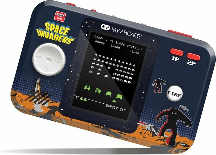 MyArcade My Arcade Space Invaders Pocket Player Pro Handheld Portable Gaming System