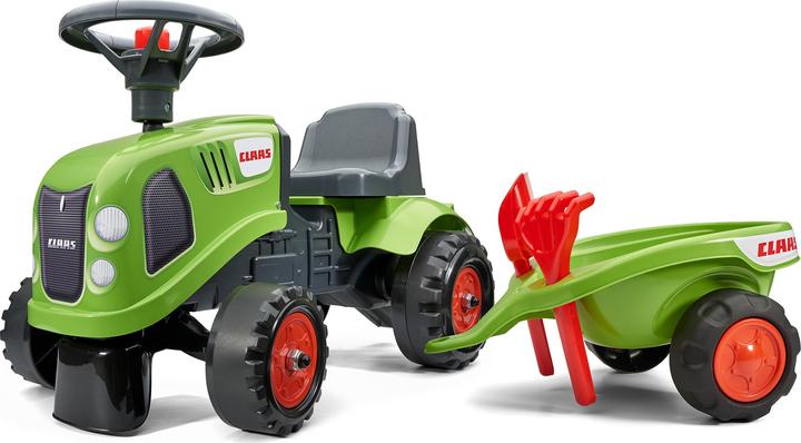 Falk Toys Sliding vehicle with trailer Claas