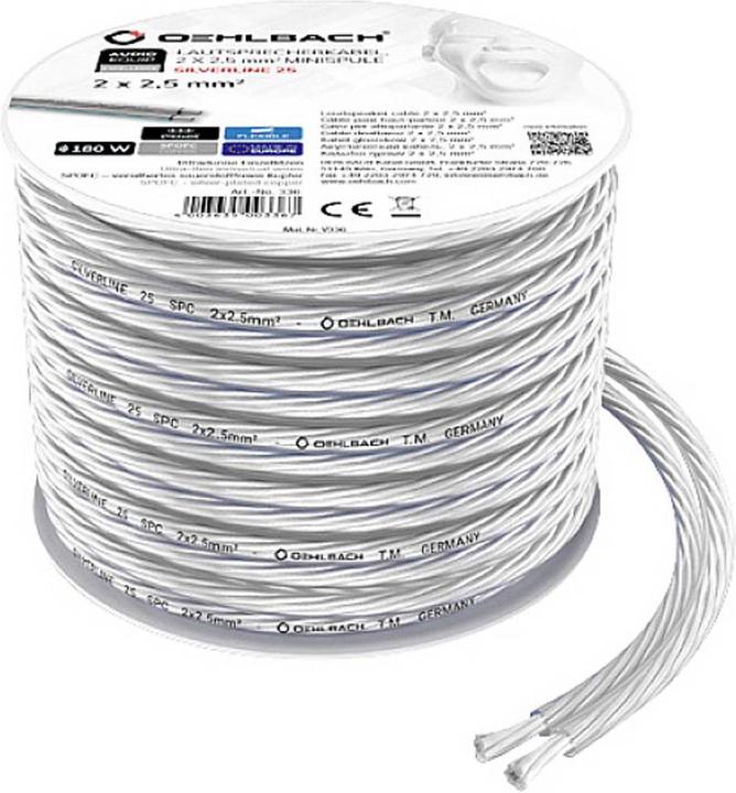 Actual product image Oehlbach Speaker cable 2x2.5mm² 8m (8 m, 2.50 mm²)