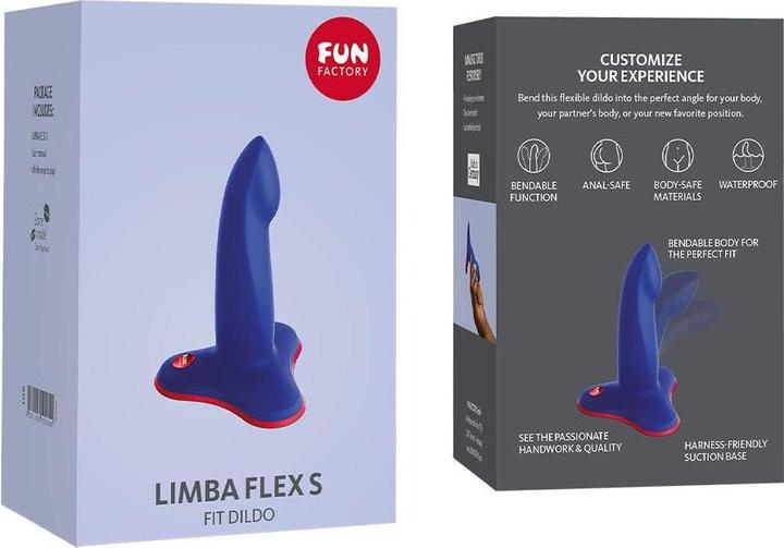 Productafbeelding Fun Factory - Limba Flexibele Dildo Blauw Maat S