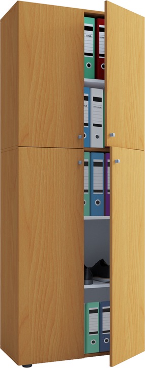 Productafbeelding VCM Kantoorkast Archiefkast Lona 5-voudige draaideuren (70 x 40 x 184 cm)