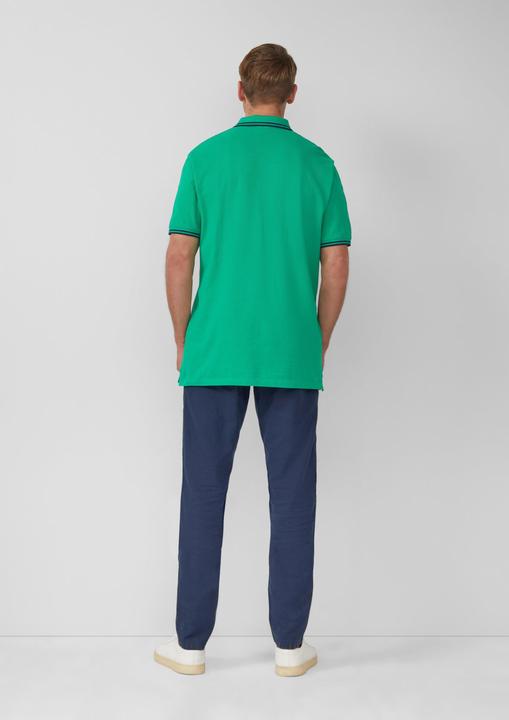 Produktbild S.Oliver Polo-Shirt Piqué-Poloshirt mit Kontrastdetails und Logo (XXL)