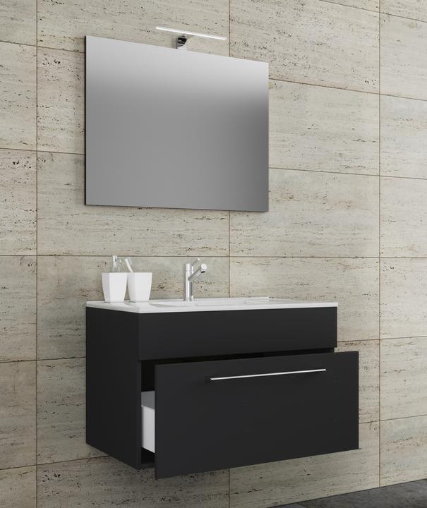Image du produit VCM Meuble vasque 3 vasques Badinos 1 tiroir Miroir