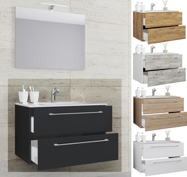 VCM plan de toilette 2 pièces lavabo Badinos tiroir