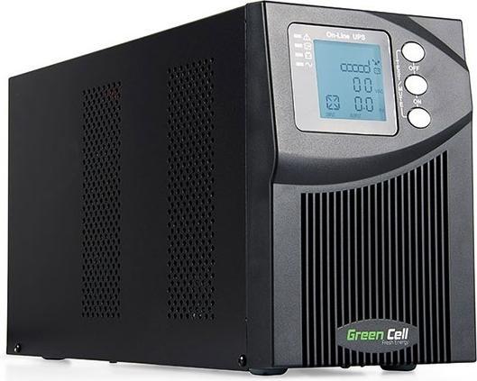 Immagine prodotto GreenCell Online MPII 1000VA Black - UPS online (1000 VA, 900 W, Doppio convertitore online UPS)