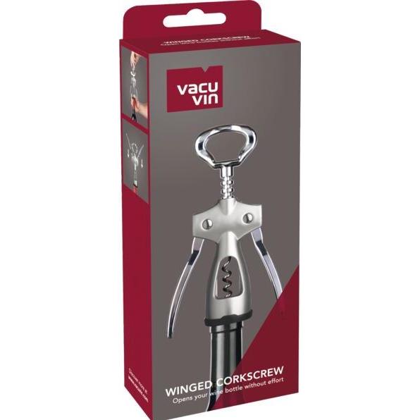 Thumbnail - Vacu Vin Winged Hebelkorkenzieher silber, Flaschenöffner, Silber