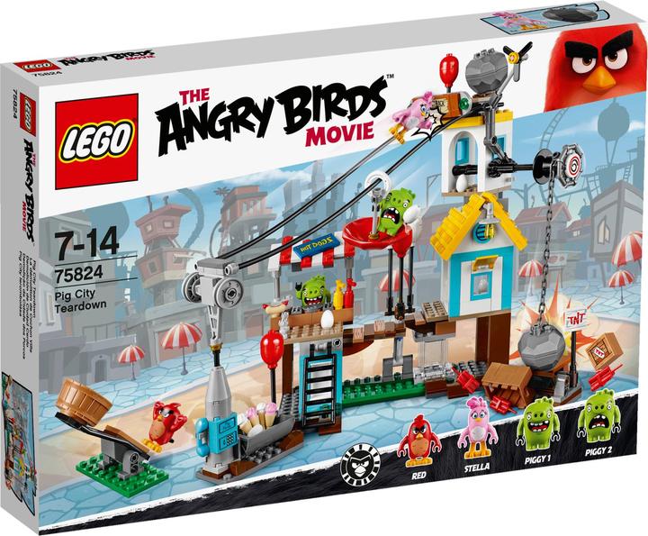 Actual product image LEGO Angry Birds Pig City Teardown (75824)