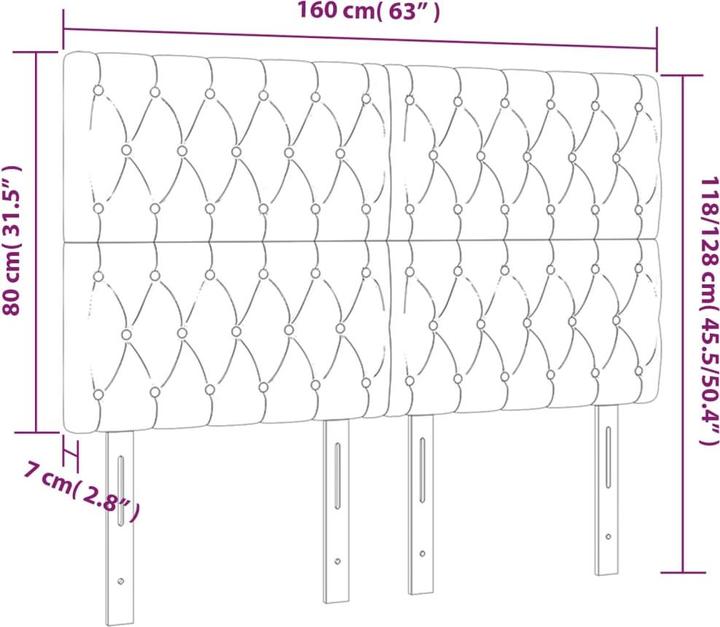 Immagine prodotto vidaXL Poppy (160 x 7 x 128 cm)